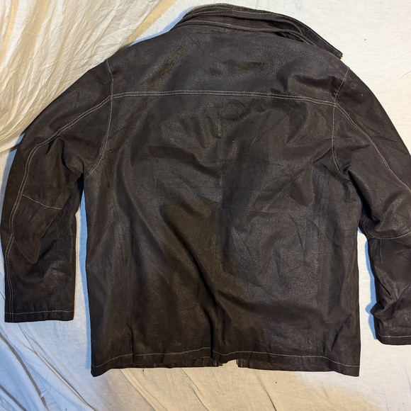 Blue guru  100% real leather jacket - Picture 2 of 9